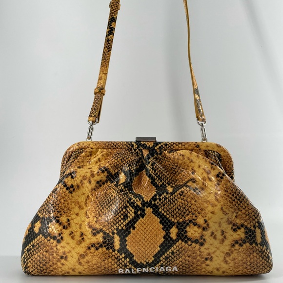New authentic balenciaga python clutch w/ strap - Picture 6 of 6